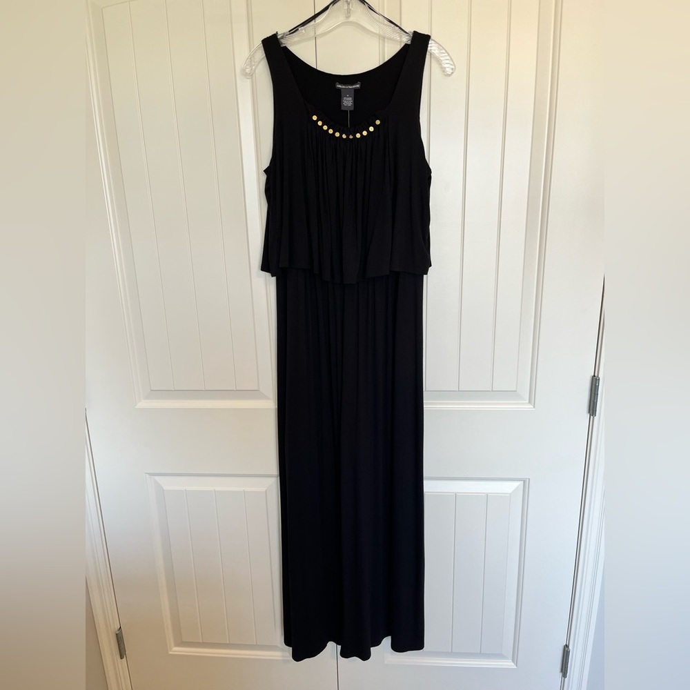 NWT Chelsea & Theodore Sleeveless Popover Maxi Dress - Sz M